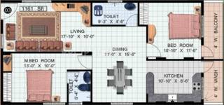 DSR Elegance (2BHK+2T (1,161 sq ft) 1161 sq ft) DSR Elegance (2BHK+2T (1,161 sq ft) 1161 sq ft)