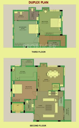 AKS Sunfields (3BHK+3T (2,050 sq ft)   Pooja Room 2050 sq ft)
