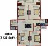 Unione Unione Residency (3BHK+3T (1,125 sq ft) 1125 sq ft)