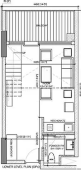  sky-lofts Floor Plan Upper Level Duplex Plan