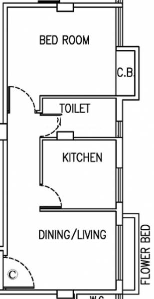 Allmon Riddhi Siddhi Emerald (1BHK+1T (463 sq ft) 463 sq ft)