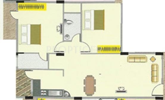 SLV Grand (3BHK+3T (1,165 sq ft) 1165 sq ft)