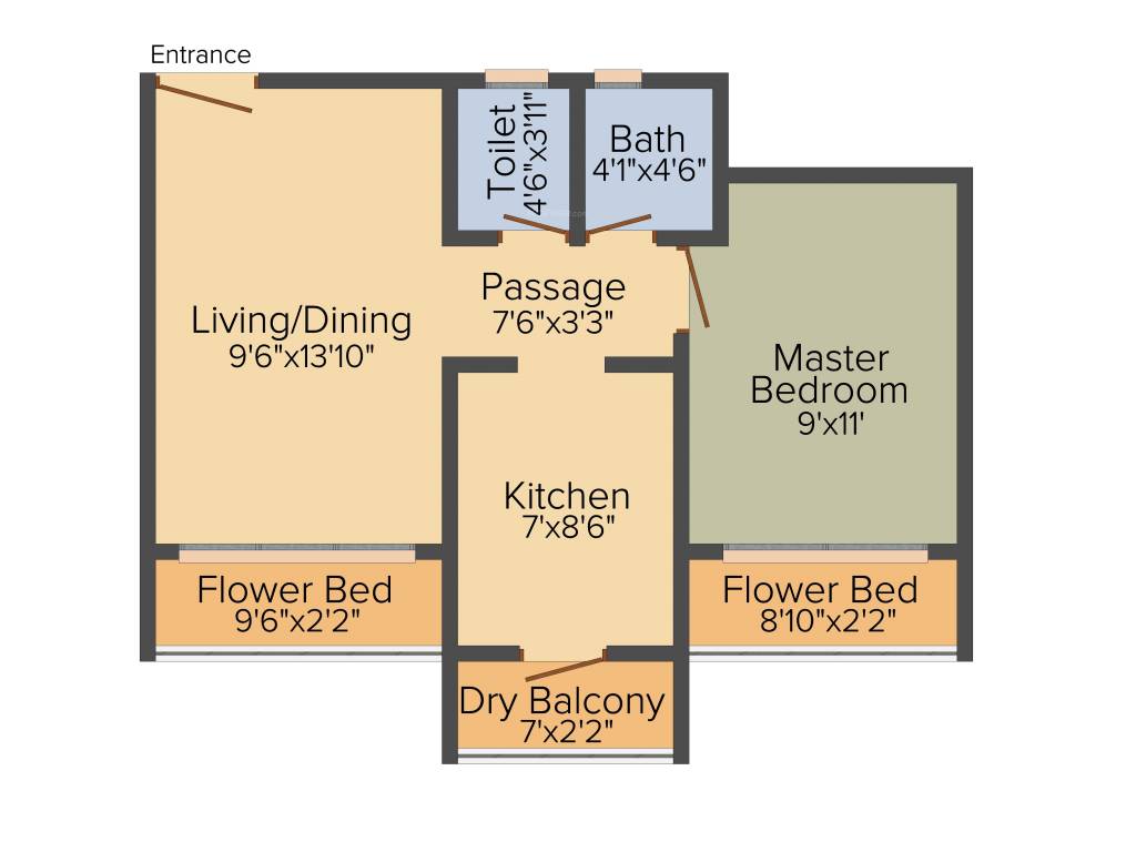 Shapoorji Pallonji Joyville Virar (1BHK+1T (417 sq ft) 417 sq ft)
