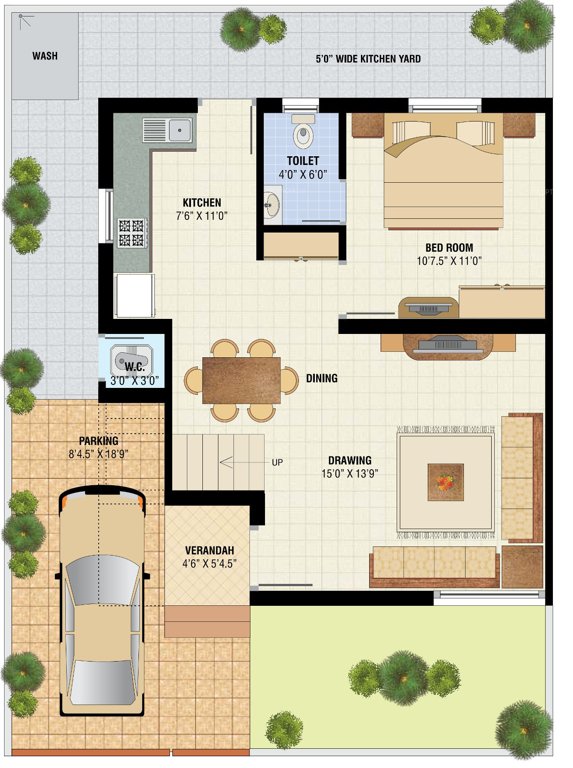  alok city Floor Plan Ground Floor Plan