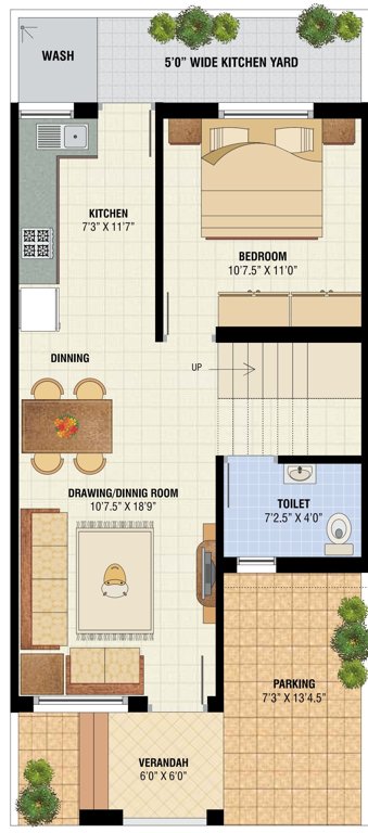  alok city Floor Plan Ground Floor Plan