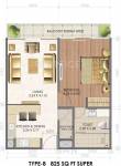 Imperia Rubix (1BHK+1T (825 sq ft) 825 sq ft)