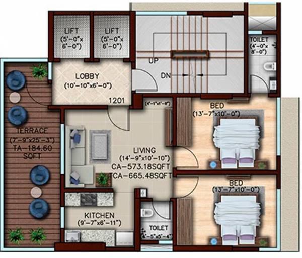 floorPlan of Green Vishakha