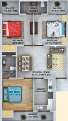 Parkwood Metro Town (3BHK+2T (1,190 sq ft) 1190 sq ft) Parkwood Metro Town (3BHK+2T (1,190 sq ft) 1190 sq ft)