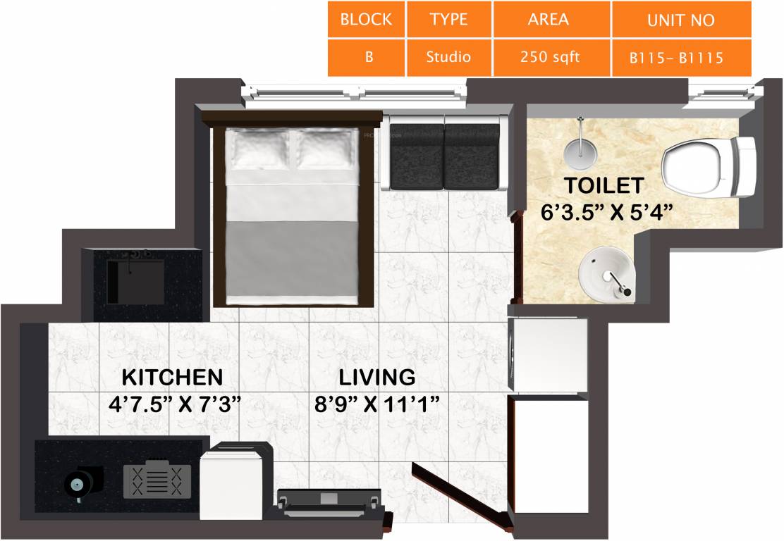 Vijay Raja Exurb (1BHK+1T (250 sq ft) 250 sq ft)