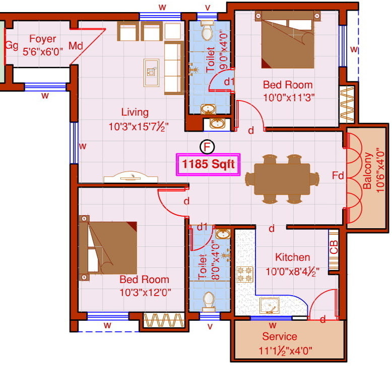 Sree Sai Air View Apartments (2BHK+2T (1,185 sq ft) 1185 sq ft) Sree Sai Air View Apartments (2BHK+2T (1,185 sq ft) 1185 sq ft)