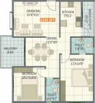 Ruchira Iris (2BHK+2T (1,245 sq ft) 1245 sq ft) Ruchira Iris (2BHK+2T (1,245 sq ft) 1245 sq ft)