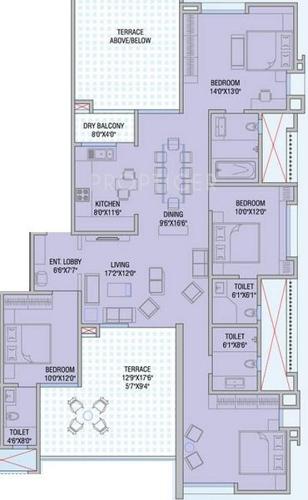 Alliance Shanti (4BHK+4T (2,144 sq ft) 2144 sq ft)