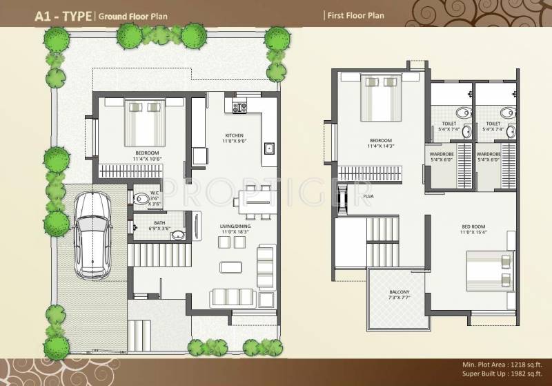 BR Siddharth Lifestyle Homes (3BHK+3T (1,982 sq ft) + Pooja Room 1982 sq ft)
