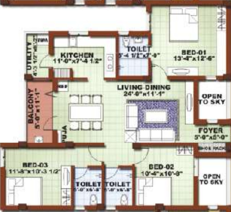 Floor Plan blossom aishwaryam and anantham Floor Plan Floor Plan