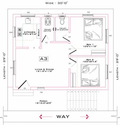 KPN Ekansha Avenue (2BHK+2T (680 sq ft) 680 sq ft)