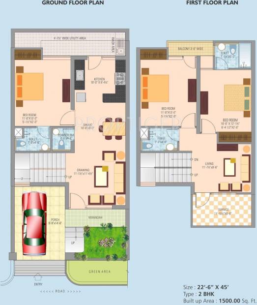 Paradise Paradise Anand (2BHK+3T (1,500 sq ft) 1500 sq ft)