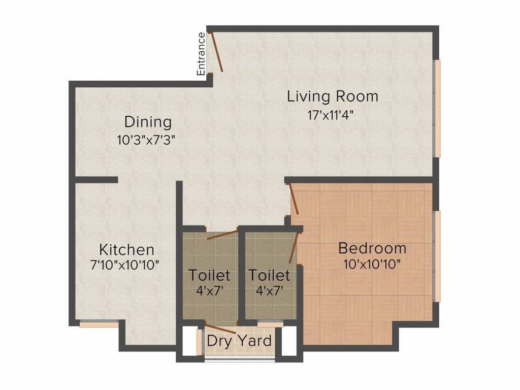 Damji Shamji Mahavir Exotica (1BHK+2T (899 sq ft) 899 sq ft)