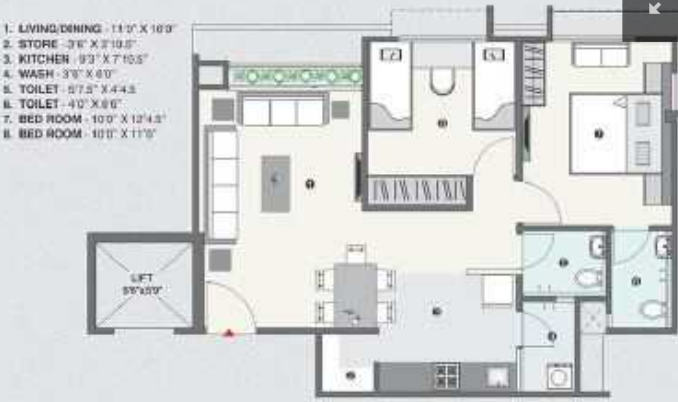  nandanvan heights Floor Plan Floor Plan
