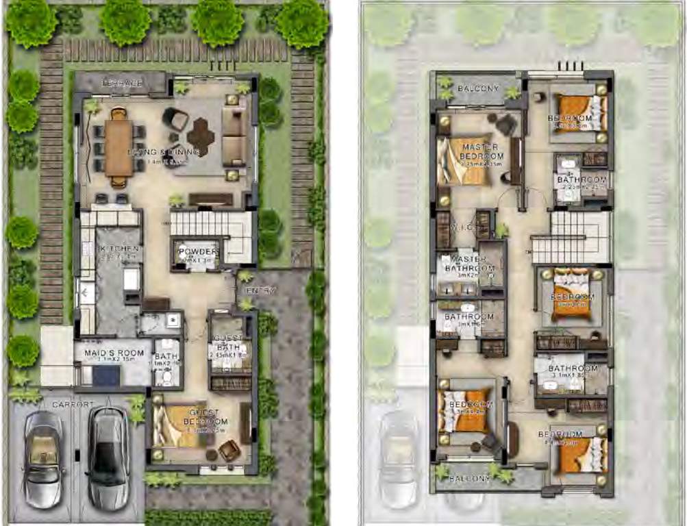 Damac Aquilegia At Akoya Oxygen Cavalli Villas Phase 2 (5BHK+6T (3,240 sq ft) + Servant Room 3240 sq ft)