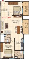 Green Leaf Ishanvi Green Leaf (2BHK+2T (1,110 sq ft) 1110 sq ft)