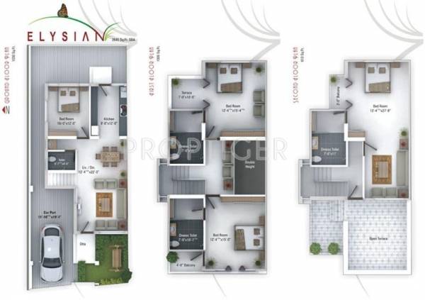 Shreem Elysian (4BHK+4T (2,645 sq ft) 2645 sq ft)