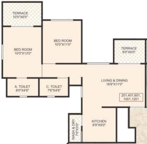  pacific ii Floor Plan Floor Plan
