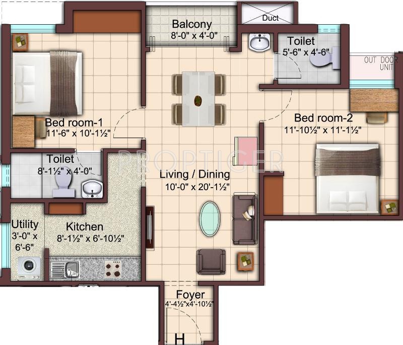 Visthara Sai Niketan (2BHK+2T (934 sq ft) 934 sq ft) Visthara Sai Niketan (2BHK+2T (934 sq ft) 934 sq ft)