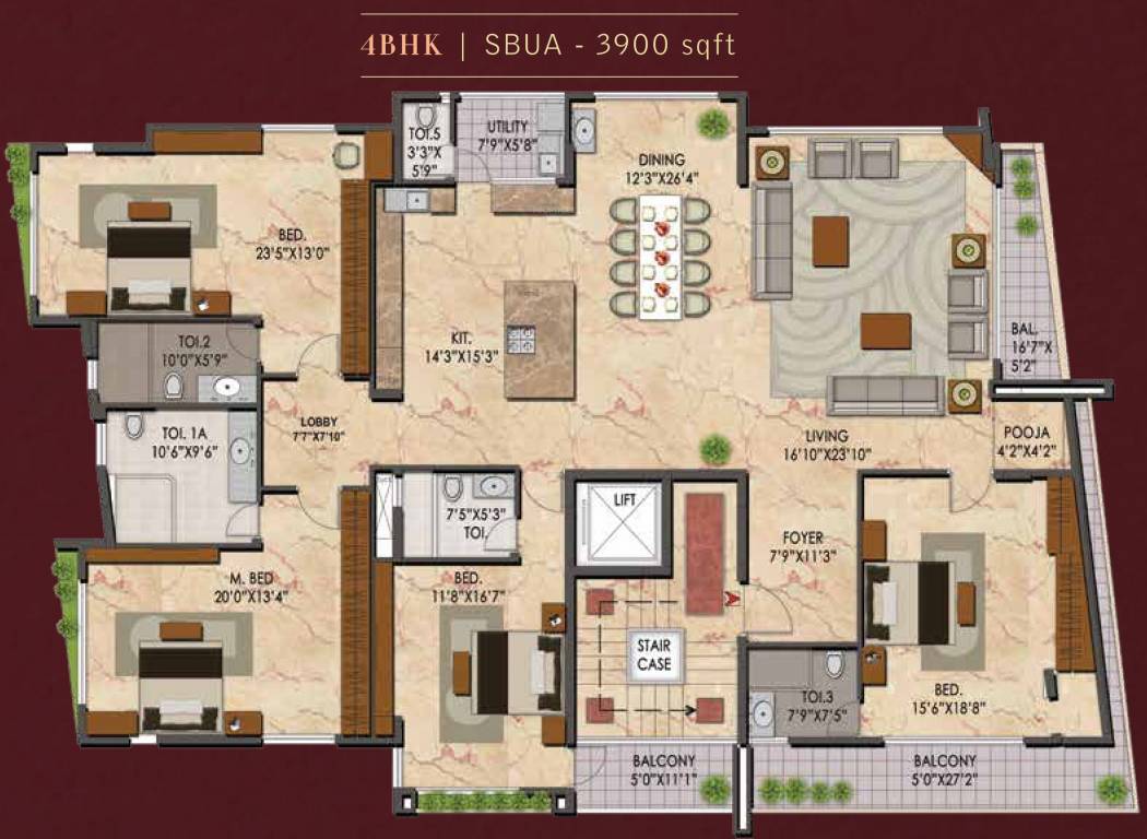 Apranje Upscale (4BHK+5T (3,900 sq ft) 3900 sq ft) Apranje Upscale (4BHK+5T (3,900 sq ft) 3900 sq ft)
