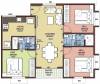 Confident Phoenix III (3BHK+2T (1,090 sq ft) 1090 sq ft)
