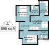 Arun Ratika II (2BHK+2T (595 sq ft) 595 sq ft)
