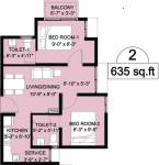 Arun Ratika II (2BHK+2T (635 sq ft) 635 sq ft) Arun Ratika II (2BHK+2T (635 sq ft) 635 sq ft)