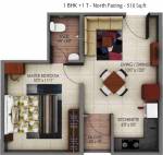 Urbanrise Code Name Million Carats (1BHK+1T (510 sq ft) 510 sq ft)