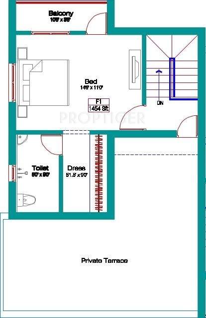 Intech Ponni (2BHK+2T (1,454 sq ft) 1454 sq ft)