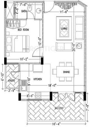 Narayan Ne Shri Raj (1BHK+1T (820 sq ft) 820 sq ft)