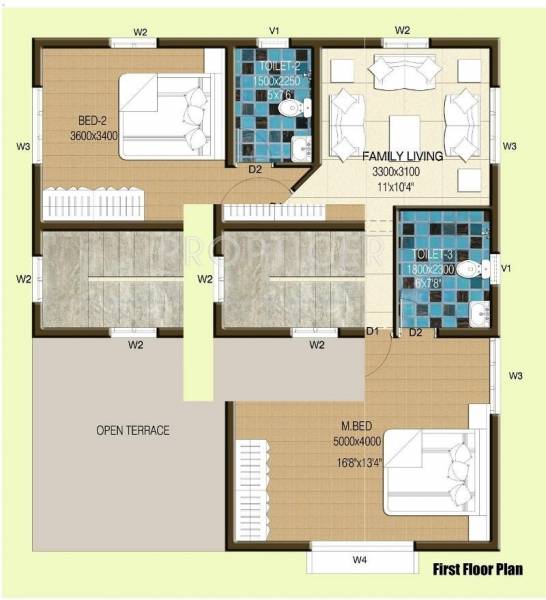 Confident Bellatrix (3BHK+3T (1,814 sq ft) 1814 sq ft)