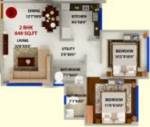 Bajaj Bajaj Shubhada (2BHK+2T (640 sq ft) 640 sq ft)