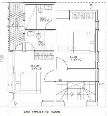 Nandi Sunshine B (3BHK+3T (1,140 sq ft) 1140 sq ft)