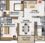 RR Central Park (2BHK+2T (1,274.99 sq ft) 1274.99 sq ft) RR Central Park (2BHK+2T (1,274.99 sq ft) 1274.99 sq ft)