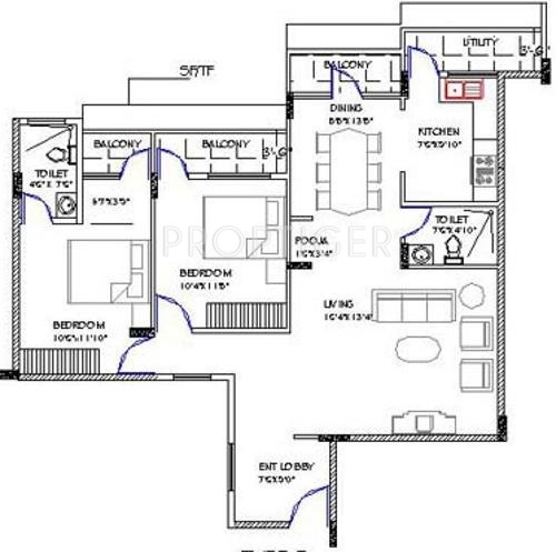 Narayan Ne Amor (2BHK+2T (1,253 sq ft) 1253 sq ft)