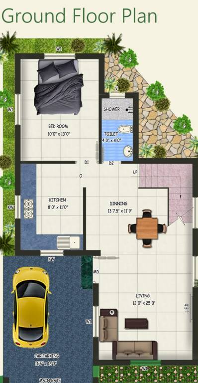 RR Gokulam (3BHK+3T (1,850 sq ft) 1850 sq ft)