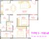 NR Windgates (2BHK+2T (1,168 sq ft) 1168 sq ft)