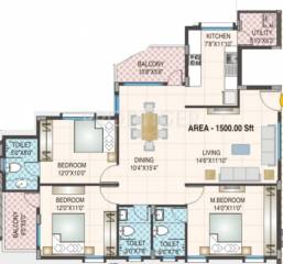 VRR Spoorthi (3BHK+3T (1,500 sq ft) 1500 sq ft) VRR Spoorthi (3BHK+3T (1,500 sq ft) 1500 sq ft)