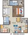 LandCraft Metro Homes (2BHK+2T (835 sq ft) + Study Room 835 sq ft)