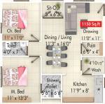 CMG East Woods (2BHK+2T (1,150 sq ft) + Pooja Room 1150 sq ft)