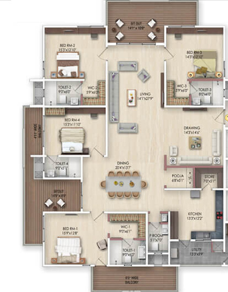  sky-high Floor Plan Floor Plan