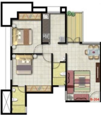 United Sharan (2BHK+2T (620 sq ft) 620 sq ft)