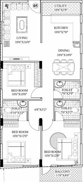 Mashri Prajavani (3BHK+3T (942 sq ft) 942 sq ft)
