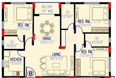 Arihant Viento (3BHK+3T (1,539 sq ft) 1539 sq ft) Arihant Viento (3BHK+3T (1,539 sq ft) 1539 sq ft)