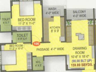 Ghoghari Amber Residency (2BHK+2T (1,439.01 sq ft) 1439.01 sq ft) Ghoghari Amber Residency (2BHK+2T (1,439.01 sq ft) 1439.01 sq ft)
