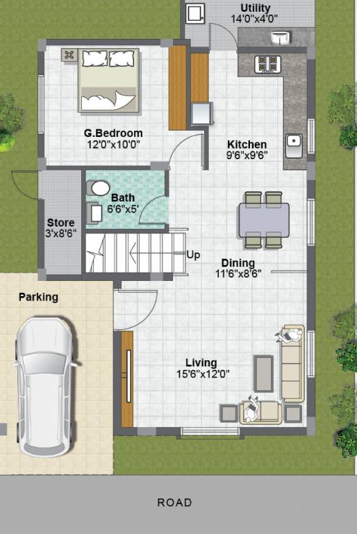 Metropolis Fair Oaks II (3BHK+3T (1,738 sq ft) 1738 sq ft)